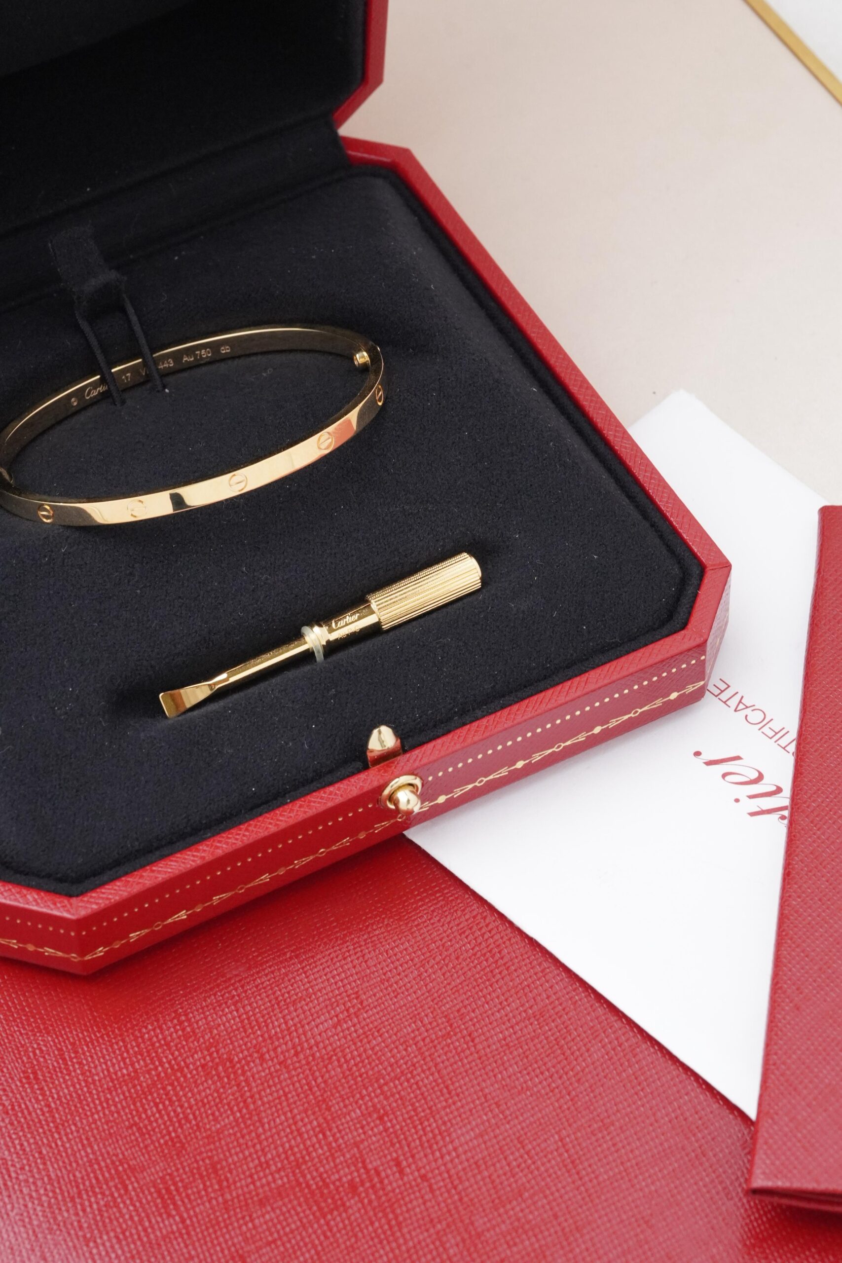 Pulsera Cartier Love talla 17