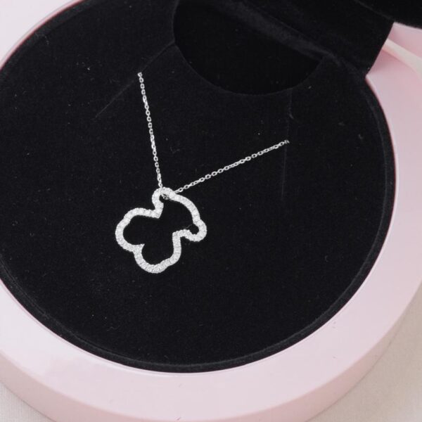 Collar Tous en oro blanco con diamantes