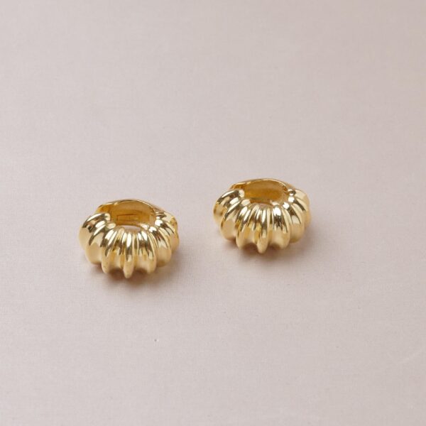 Argollas gruesas de oro 18k