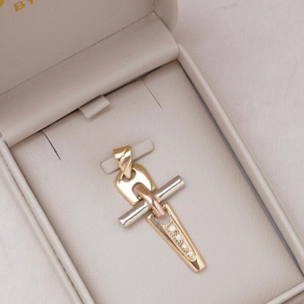 Dije articulado de 3 oros