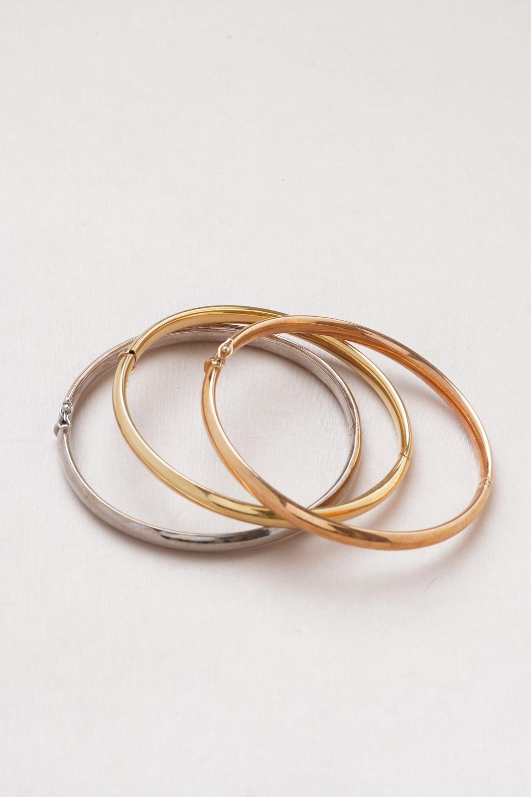 Pulsera triple de 3 oros