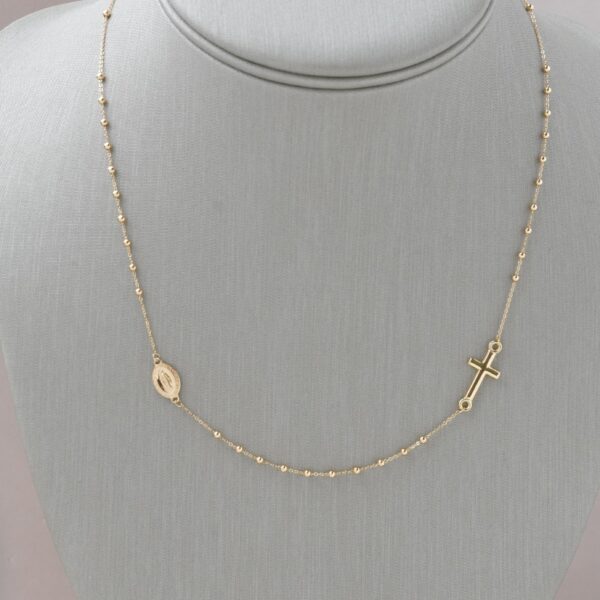 Collar Rosario sin colgante en oro amarillo