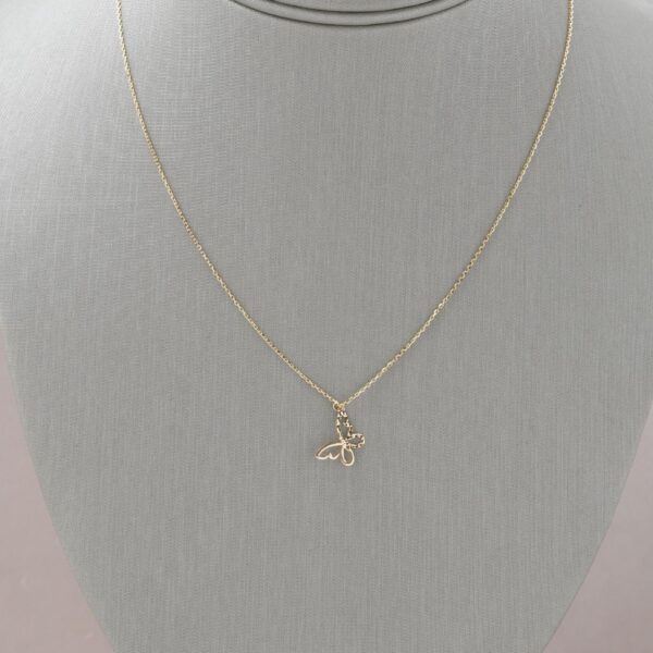 Collar mariposa en oro 18K italiano