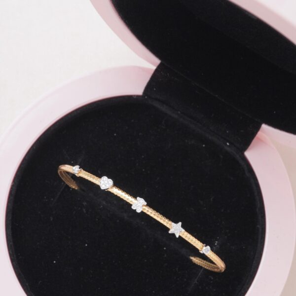 Pulsera tous con diamantes en oro amarillo