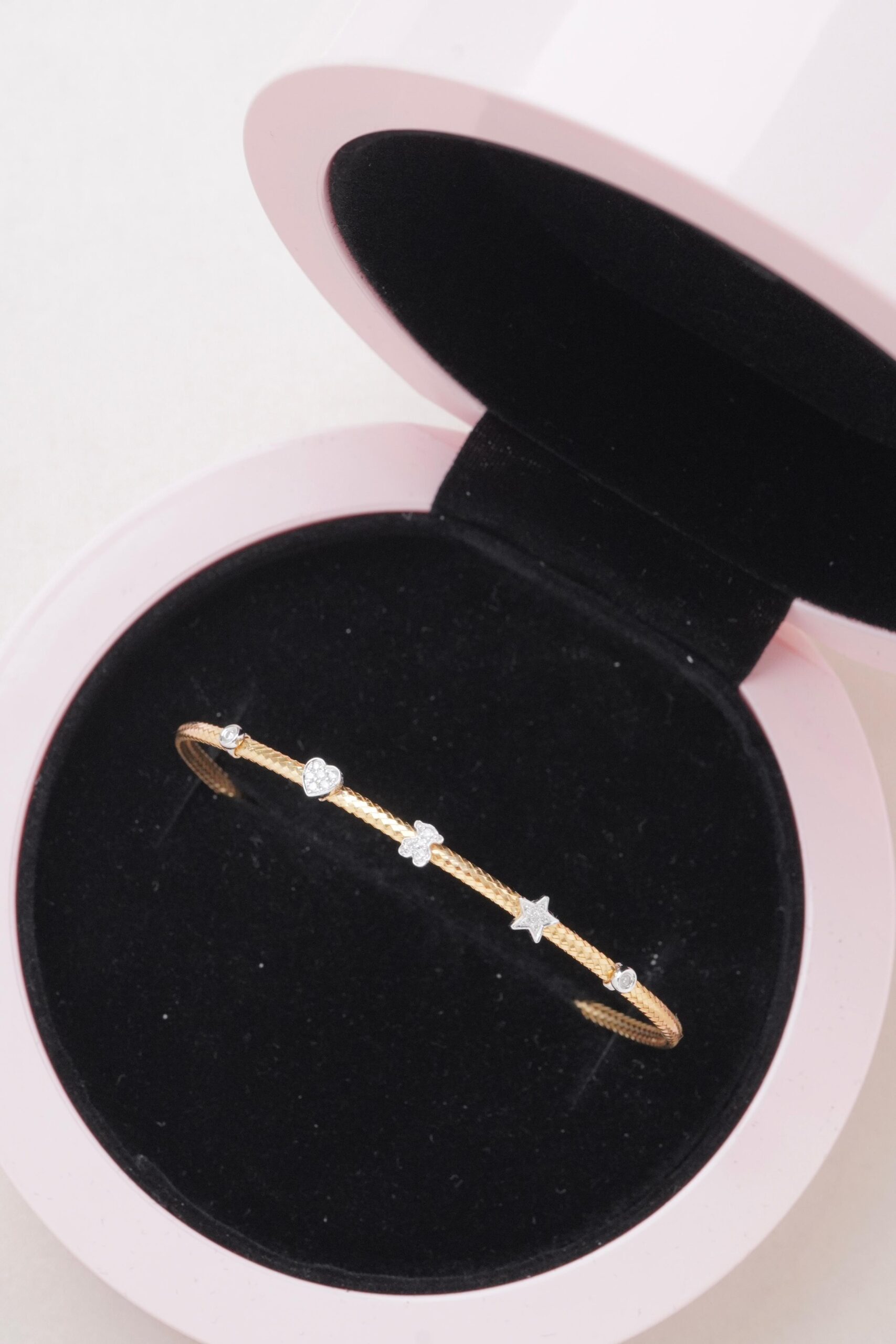 Pulsera tous con diamantes en oro amarillo