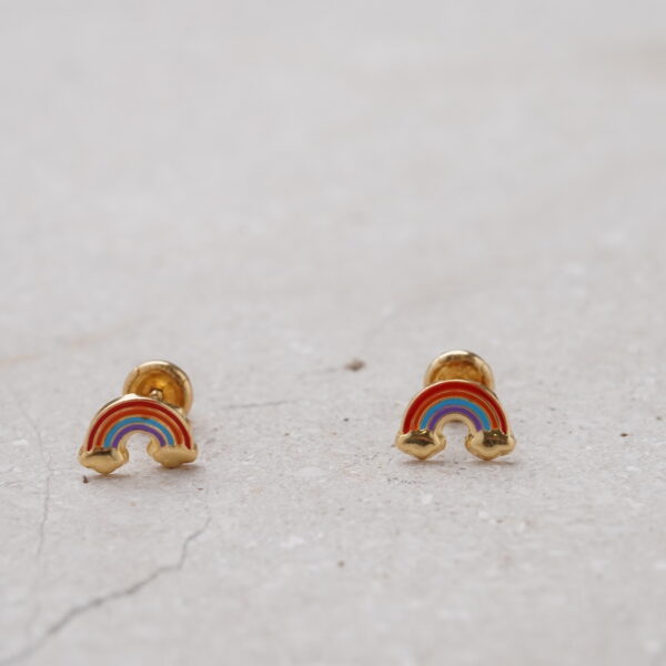 Aretes ortopédicos de arcoiris