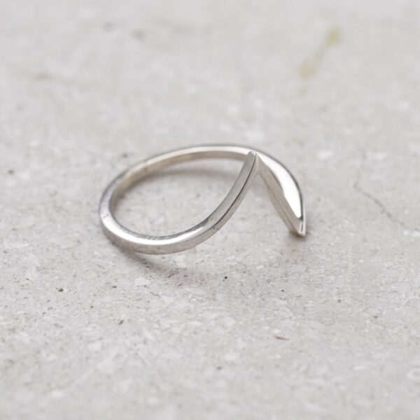 Anillo de or blanco 18k