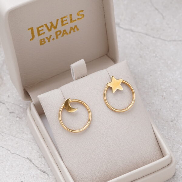 Studs luna y estrella